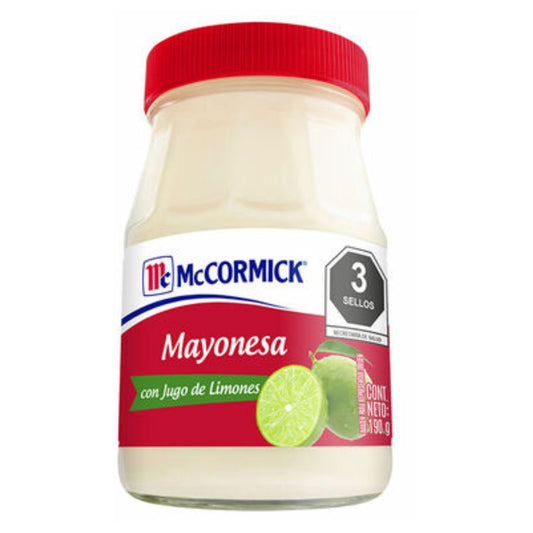 Mayonesa Mccormick Con Jugo de Limon 190 g