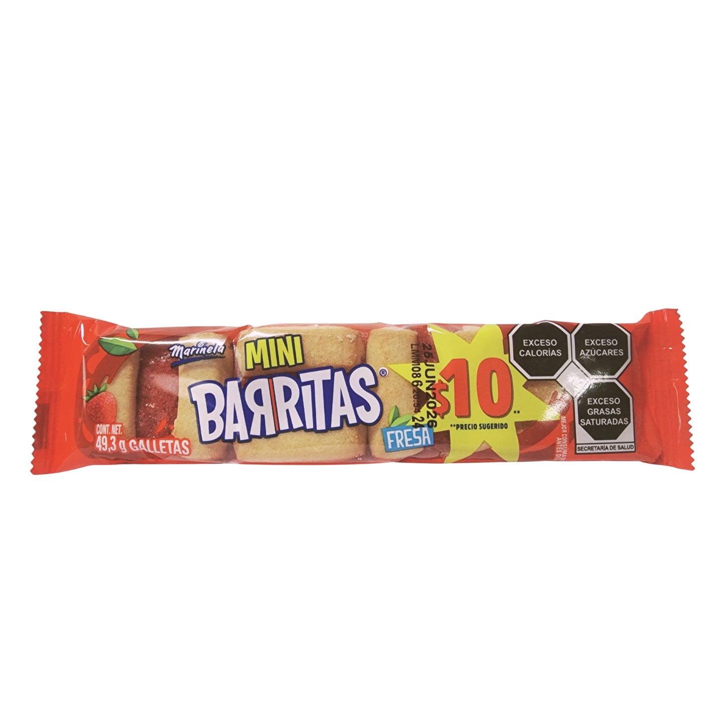 Mini Barritas Fresa 49.3 g