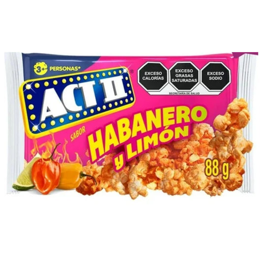Palomitas ACT II sabor Habanero Limon 80 g