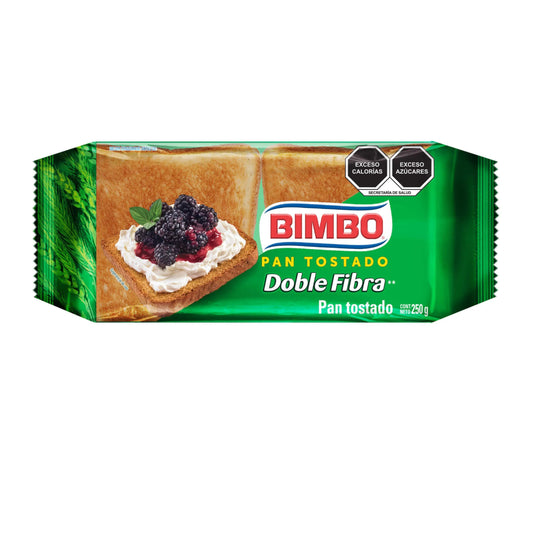 Pan Tostado doble Fibra 250 g