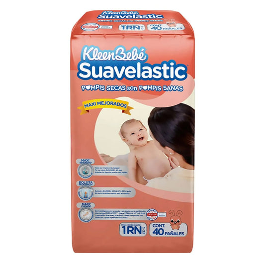 Pañal Kleenbebé Suavelastic Recien Nacido Etapa 1 40 Piezas Paquete