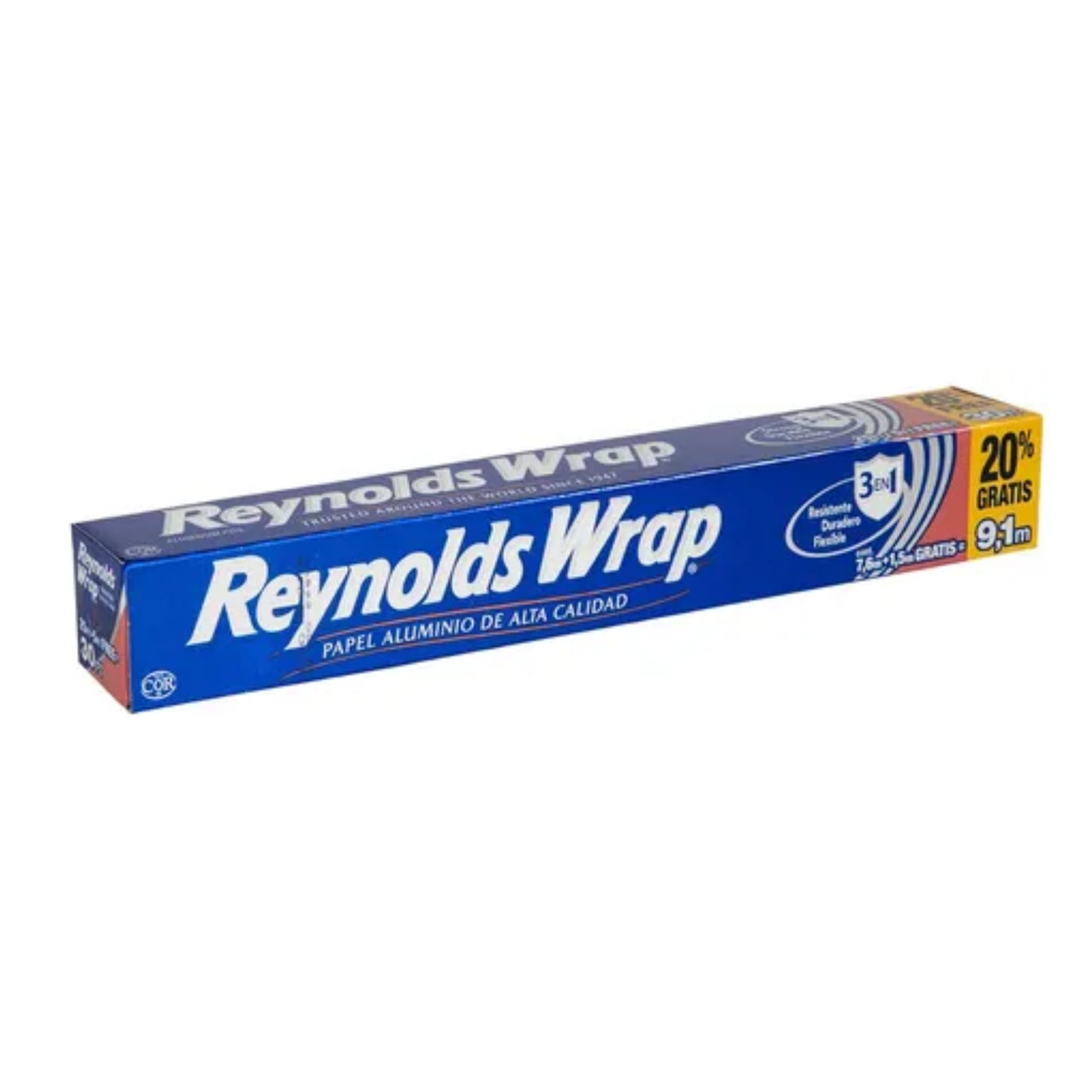 Papel Aluminio Reynolds 20% Gratis 9.1 m
