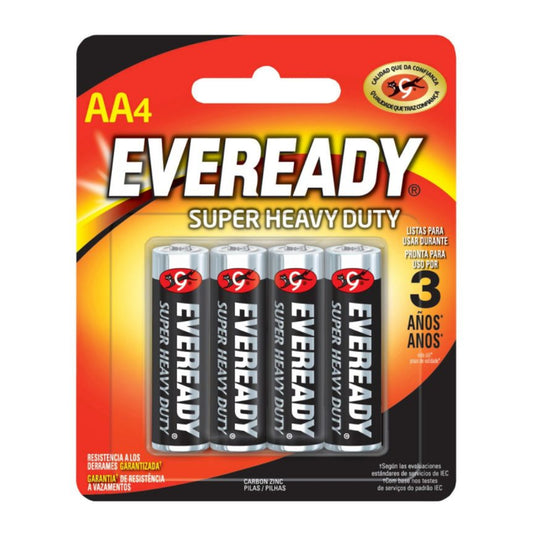 Pilas Eveready AA 4 Piezas