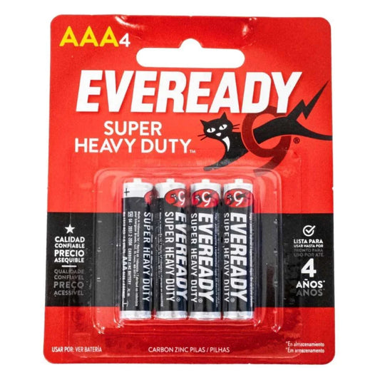 Pilas Eveready AAA 4 Piezas