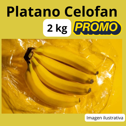 Platano Celofan 2 kg Promocion