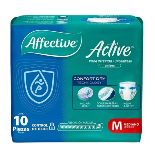 Protector Ropa Interior Adulto Affective Mediano 10 Piezas