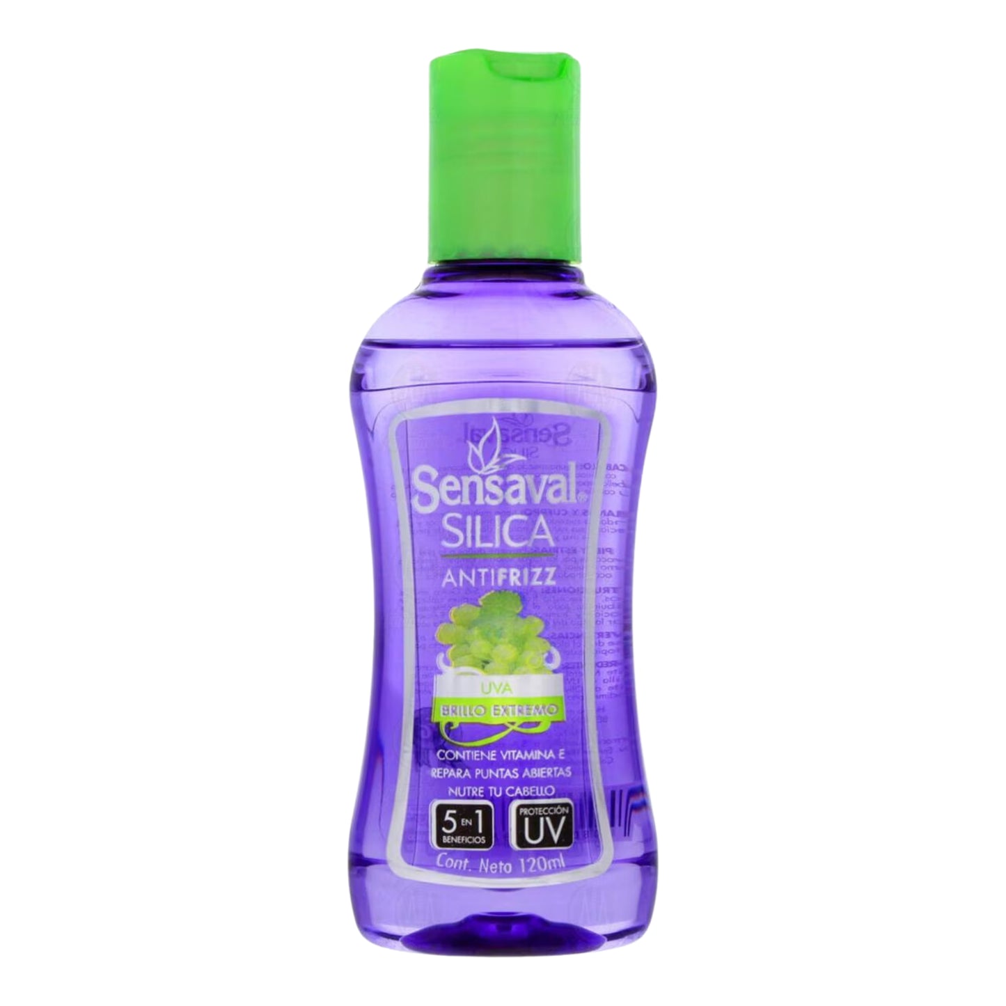 Silica Sensaval Antifrizz Brillo Extremo Uva, 120 ml