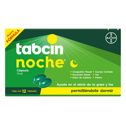 Tabcin Noche 12 Caps-325 mg Caja