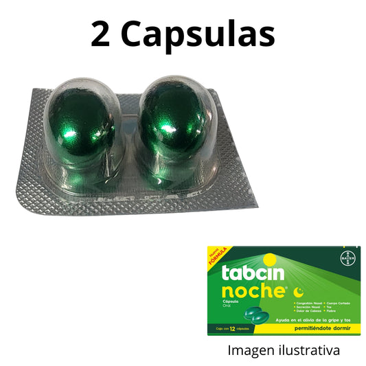 Tabcin Noche 325 mg 2 Capsulas