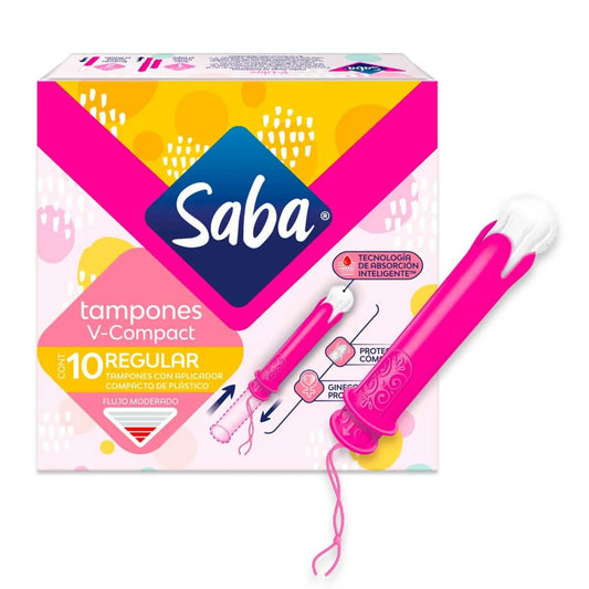 Tampones Saba V Compact 10 Piezas