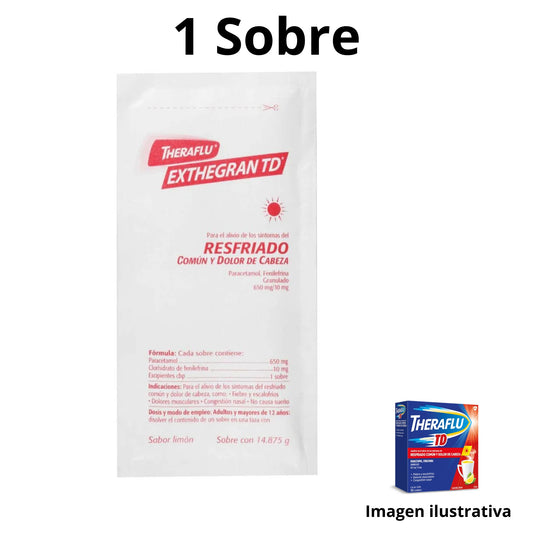 Theraflu Td Te Antigripal resfriado Comun Sobre