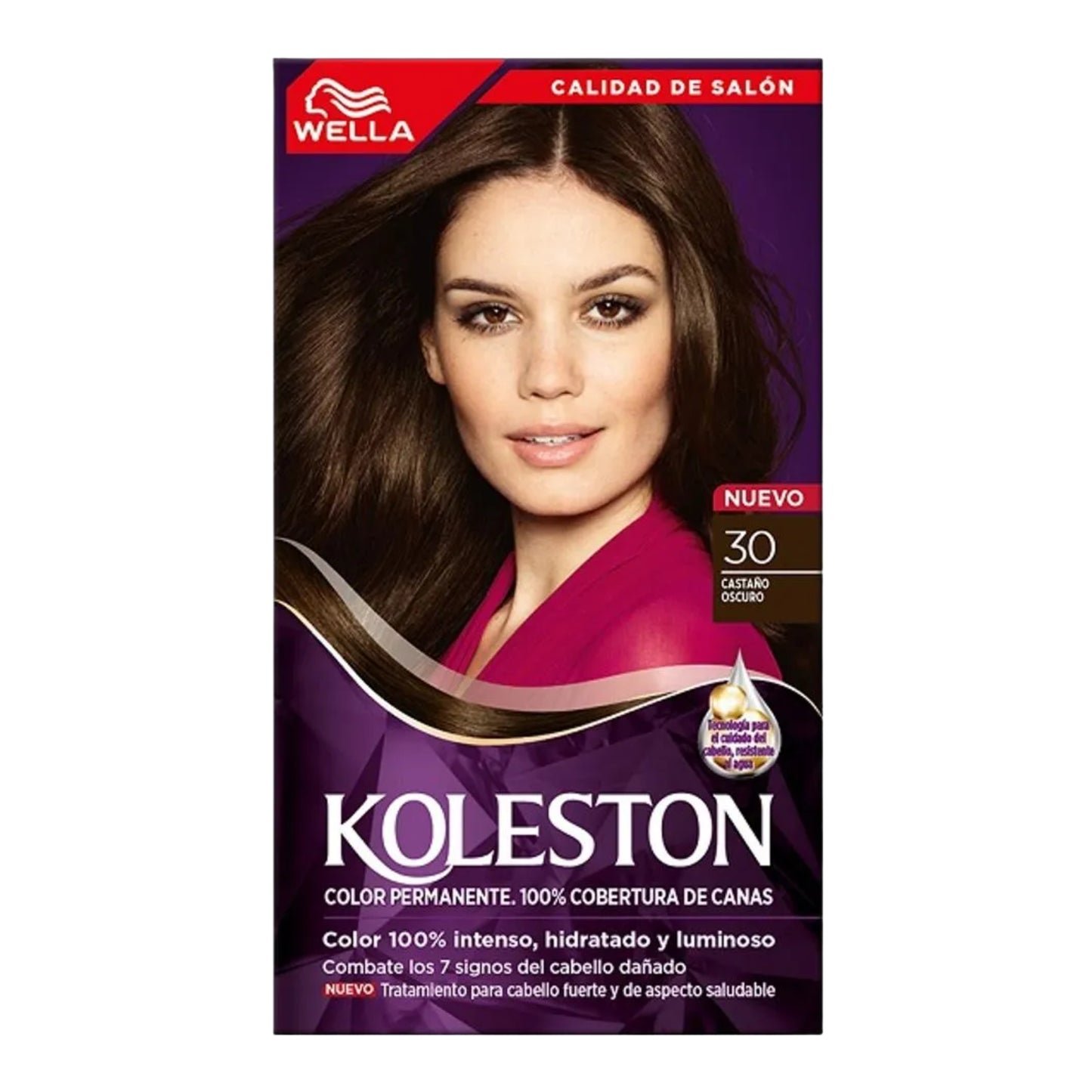 Tinte Para Cabello Koleston Castaño Oscuro 30