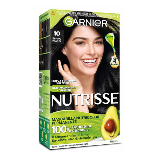 Tinte Para Cabello Nutrisse Garnier Negro Ebano
