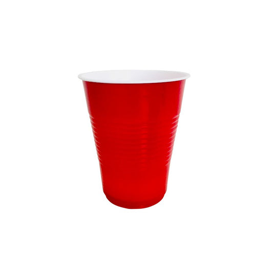 Vaso Primo NO. 16 Bicolor Rojo con Blanco 1 Pieza