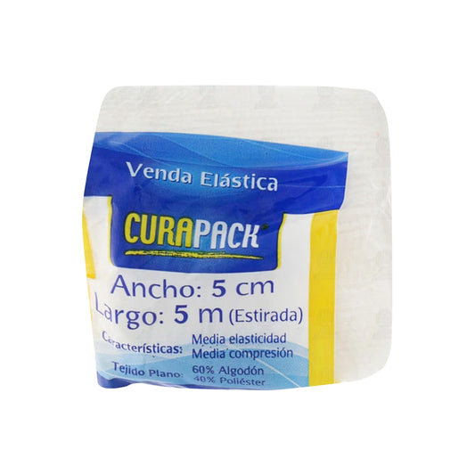 Venda Elastica Curapack 5 cm x 5 Metros