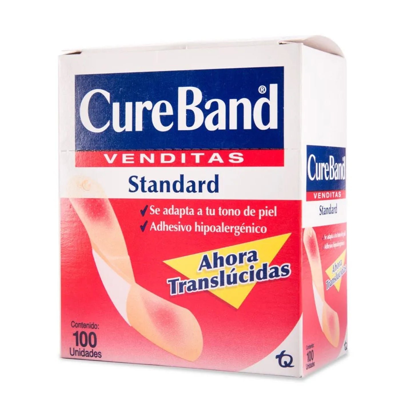 Venditas Adhesivas CureBand 100 Piezas