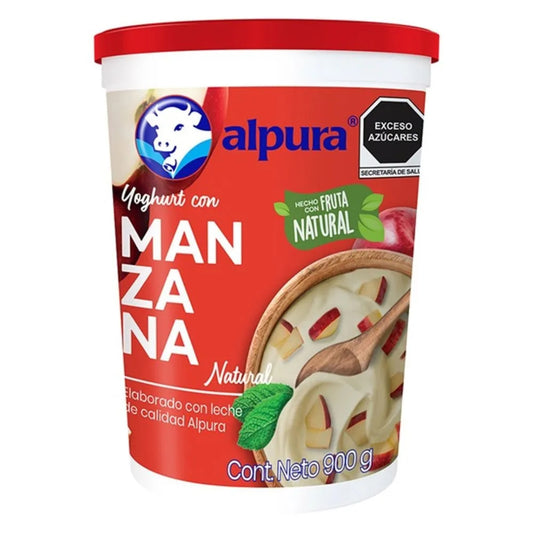 Yoghurt Alpura Batido con Manzana 900 g