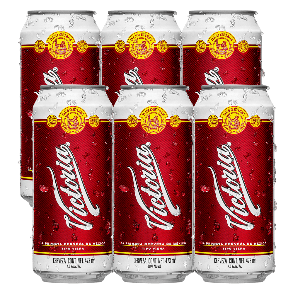 Cerveza Victoria Lata 473 ml Six