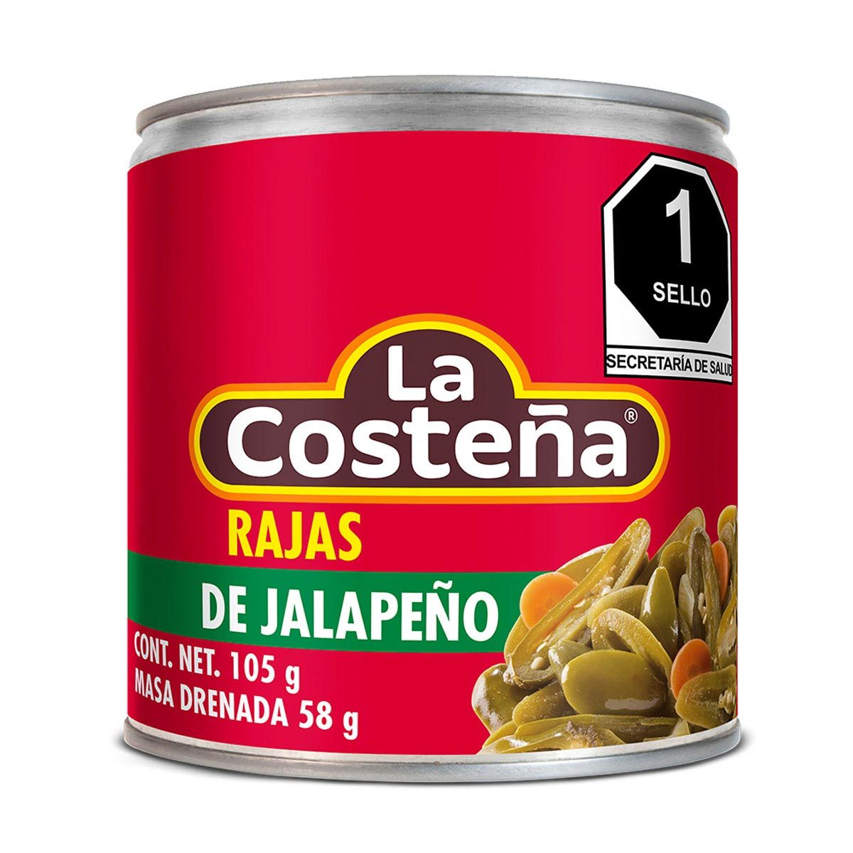 Chiles Jalapeños La Costeña en Rajas 105 g