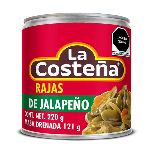 Chiles Jalapeños La Costeña en Rajas 220 g