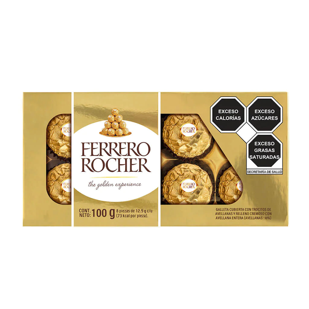 Chocolate Ferrero Rocher 8 Piezas 100 g