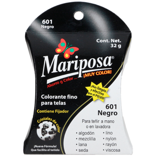Colorante Mariposa Negro 32 gr