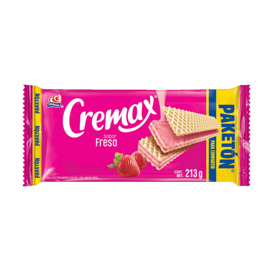 Galleta Cremax Paketon Sabor Fresa 213 g