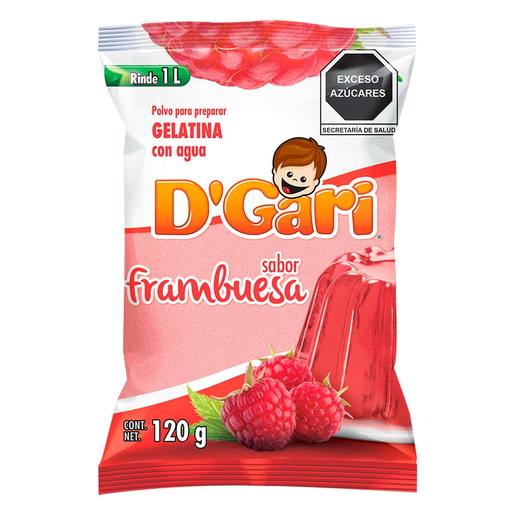 Gelatina de Agua D Gari Frambuesa 120 g
