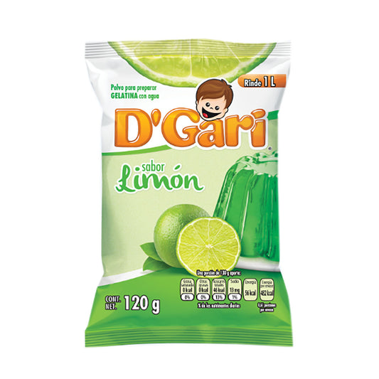 Gelatina de Agua D Gari Limon 120 g