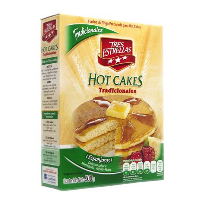 Harina para Hot Cakes 3 Estrellas 500 g