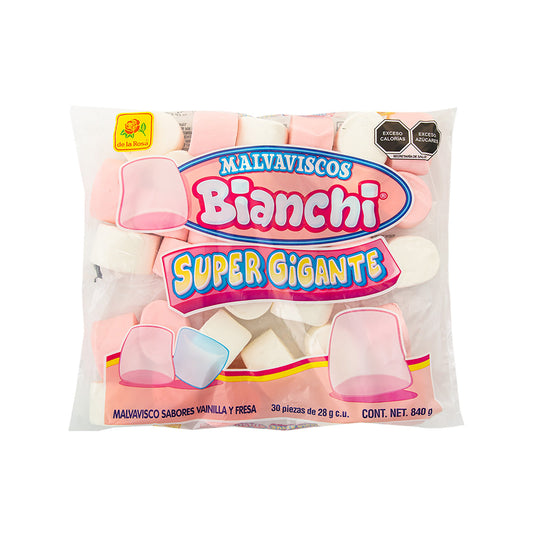 Malvavisco Super Gigante Bianchi 30 Piezas 840 g
