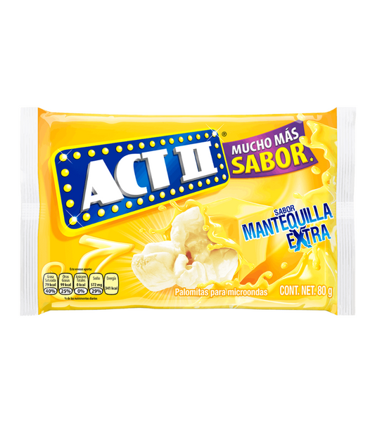 Palomitas ACT II sabor mantequilla 80 g