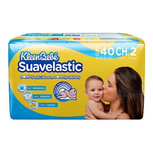 Pañal Suavelastic Max Chico Etapa 2 40 Piezas
