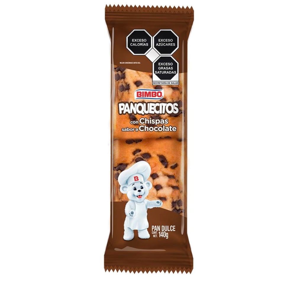 Panquecitos Con Chispas Sabor a Chocolate 140 g
