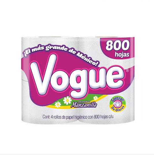 Papel Higienico Vogue 800 Hojas Paquete