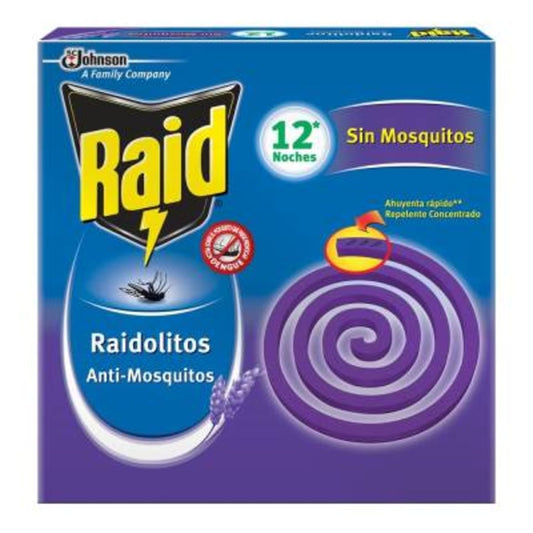 Raidolito Lavanda 12 Espirales de 12 g