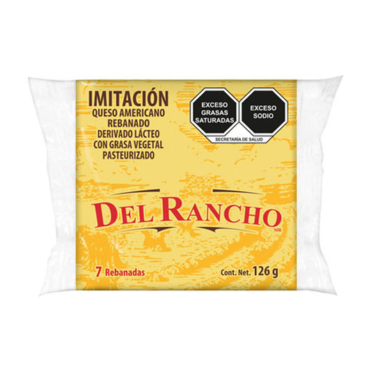 Queso Tipo Americano del Rancho 126 gr (7 Piezas)