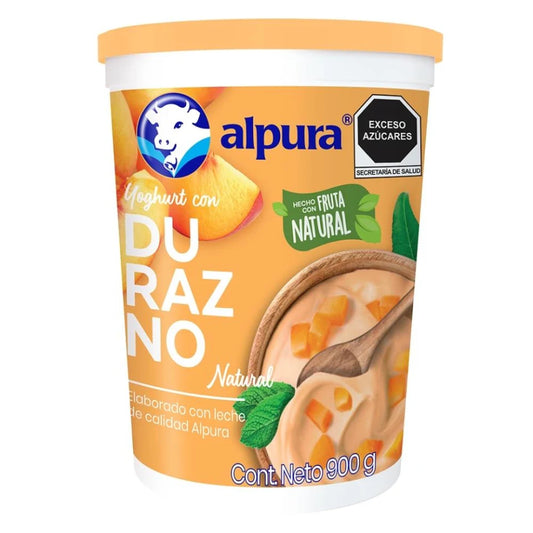 Yoghurt Alpura Batido con Durazno 900 gr